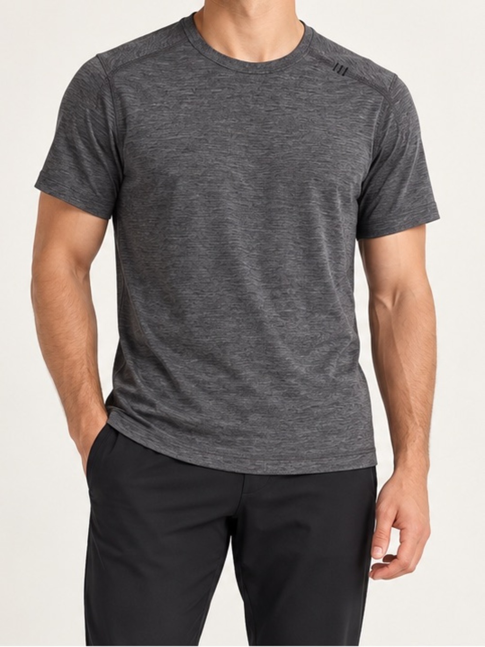 Lululemon Metal Vent Tech Short Sleeve Shirt Men's Size Small Gray Activewear